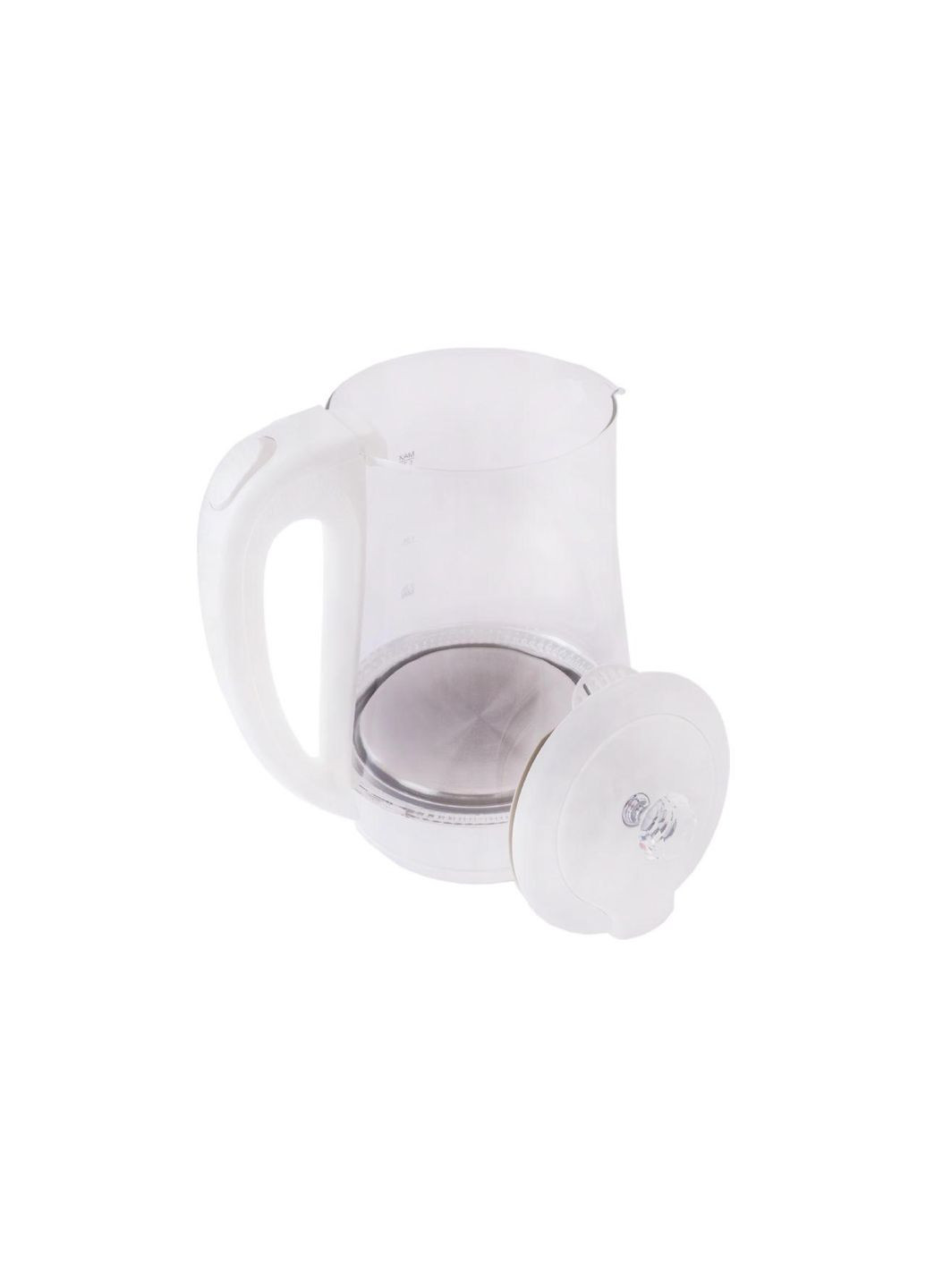 Електрочайник скляний MR-052 з підсвіткою для кухні 1,7 л білий Maestro (332204442)