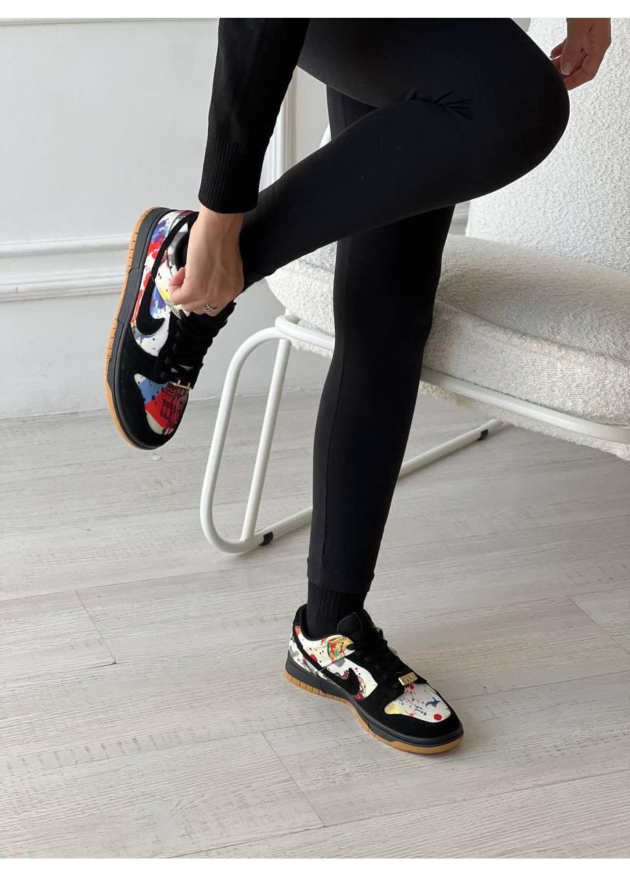 КРОСІВКИ ЖІНОЧІ NIKE SB DUNK LOW SUPREME RAMMELLZEE НАЙК СБ ДАНК No Brand чорні демісезони (367178169)