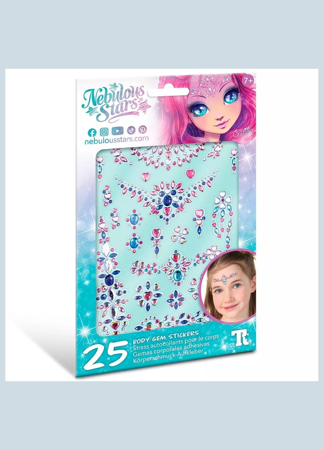 Набор кристаллов для тела Боди-арт Звездные узоры в ассортименте (11451) Nebulous Stars (326805465)