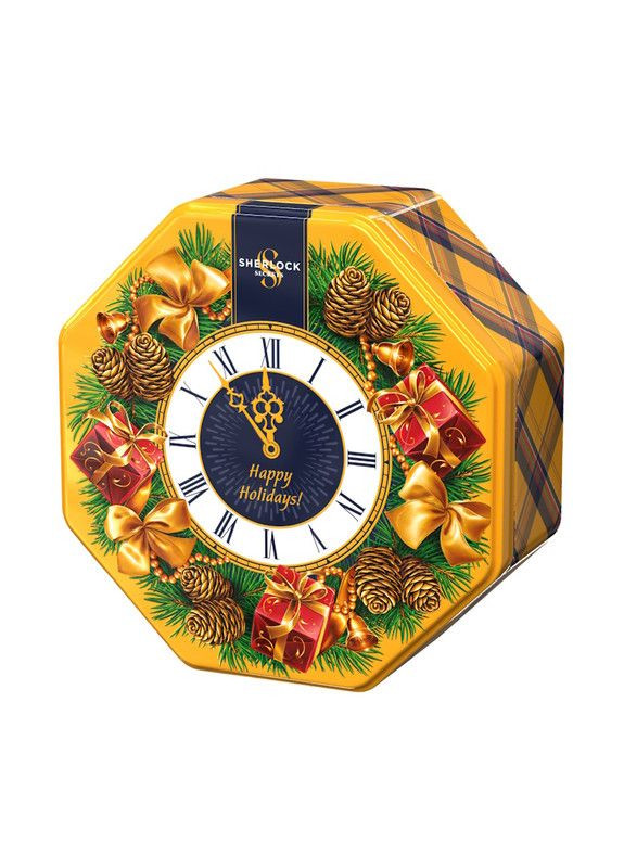 Чай чорний байховий "Новорічний годинник" 80г Sherlock (22-0923) Кукумбер (369619738)