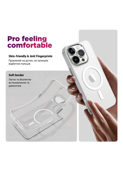 Чохол до мобільного телефона (ARM82266) ArmorStandart Unit MagSafe Samsung S25 Ultra Matte Clear Silver (357490982)