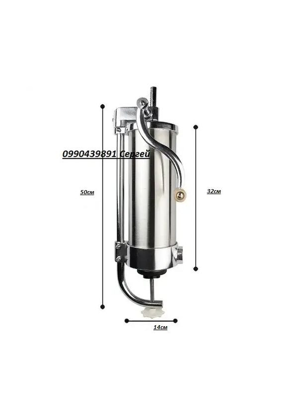 Ковбасний шприц вертикальний Vanessa KY-2006C 3кг фаршу силіконовий поршень No Brand (300079627)