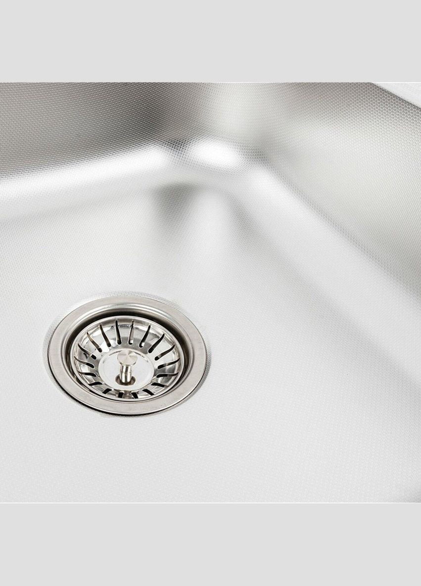 Кухонна мийка з нержавіючої сталі 8060 R ДЕКОР (0,7/160 мм) Valeso (342071915)