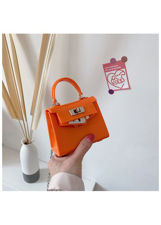 Детская маленькая сумка 10448 кросс-боди на ремешке оранжевая No Brand (314455170)