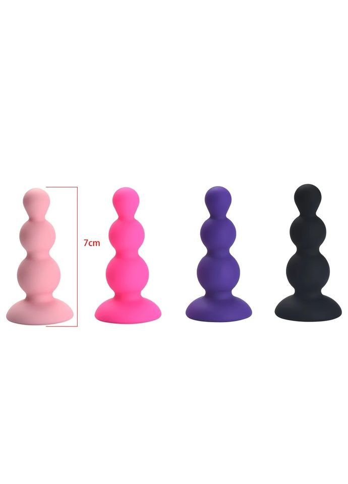 Силіконова пробка анальна Середня м'яка анальна пробка анальна пробка з кристалом чорна No Brand (316684628)