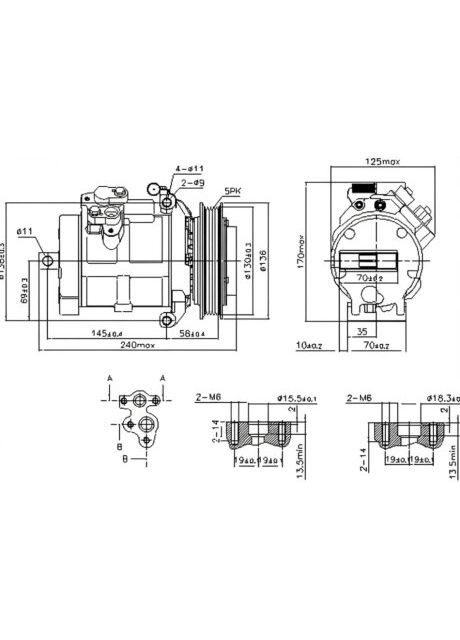 Компресор кондиціонера MERCEDES SPRINTER W 906 (06-) 224 (+) 890049-ua Nissens (366178999)
