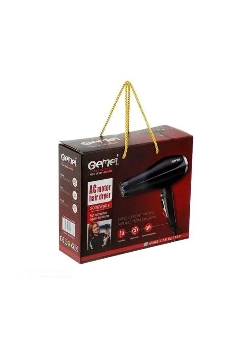 Профессиональный мощный фен Gm 1767 Gemei (331639241)