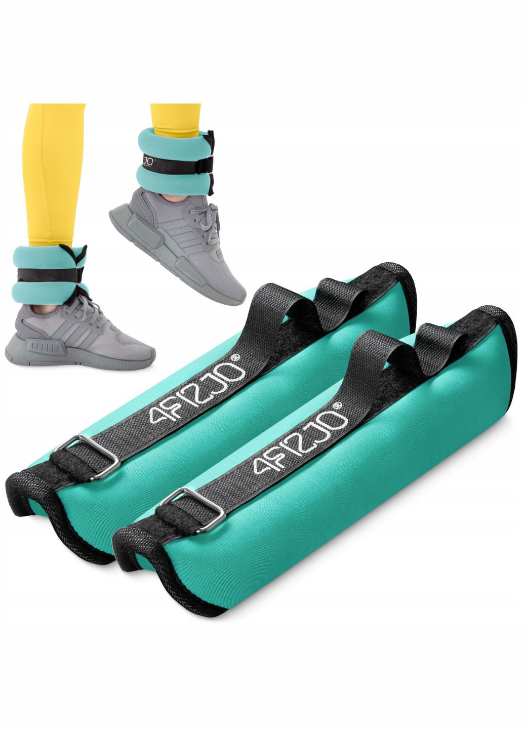 Утяжелители-манжеты для ног и рук 2 x 1.5 кг Black/Green () 4FIZJO P-5907739311092 (324264761)