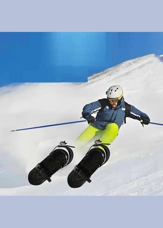 Міні лижі з фіксаторами для ніг К3 iCamp лижне взуття (R051284) No Brand (349844153)