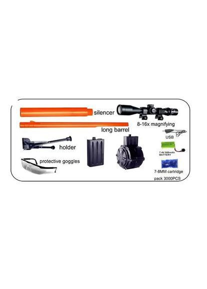 Іграшковий автомат на орбізах AWM дитяча снайперська гвинтівка з оптичним прицілом гідрогелевими кулями орбіган Камуфляж No Brand (373029472)