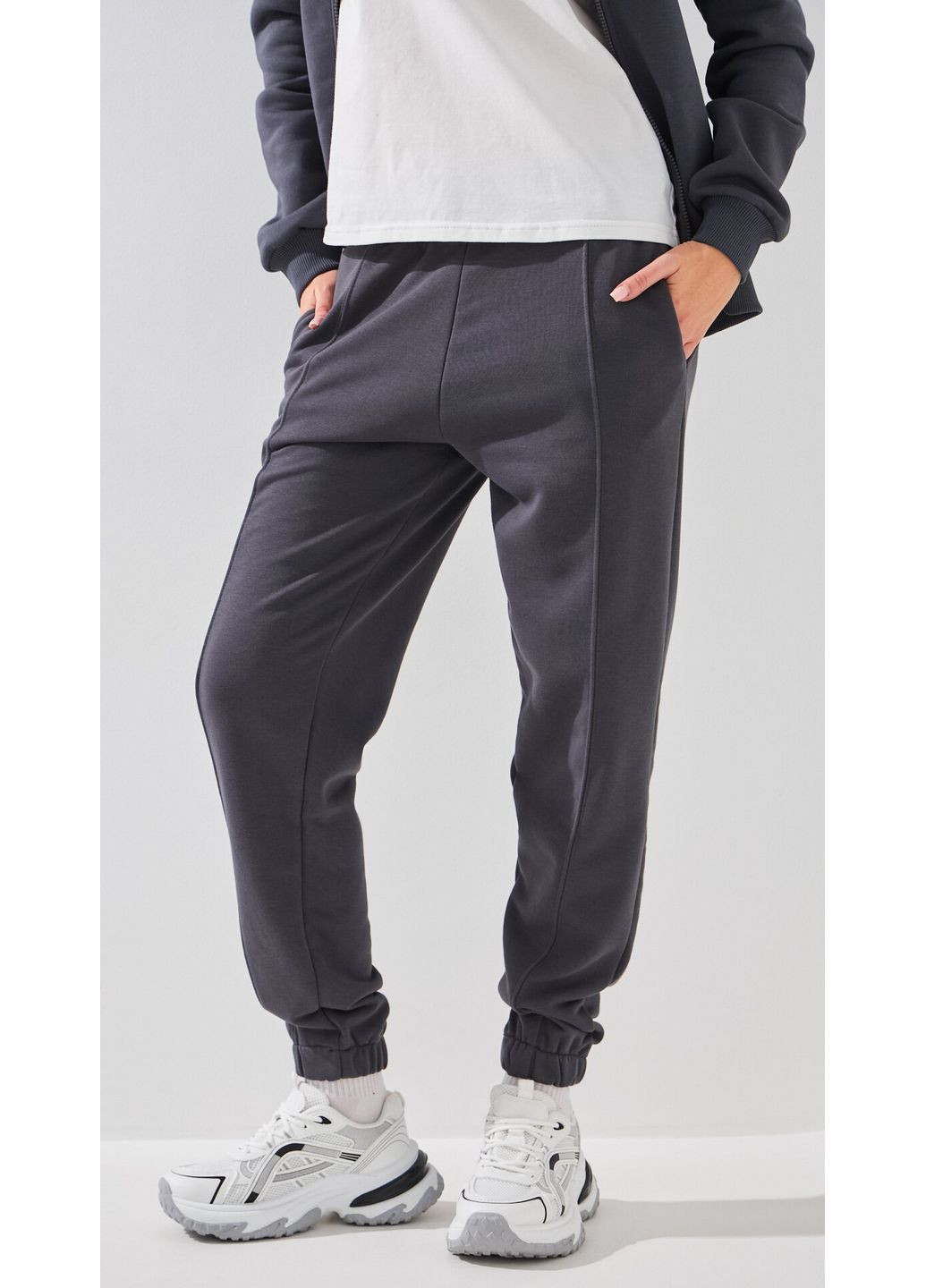 Спортивные штаны карго однотонные женские Onme-110 Серый shop (2000999330711) On me Карго (368768262)
