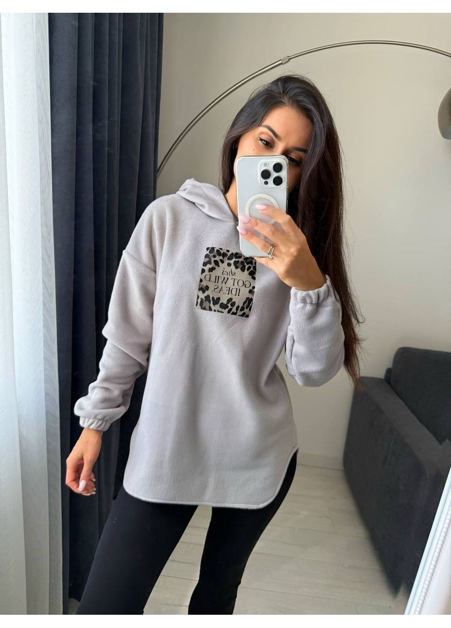 Костюм (кофта, лосины), цвет Светло-серый Fashion (362415487)