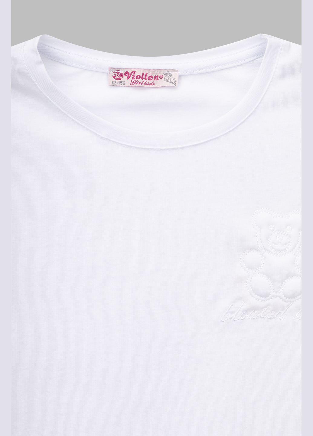 Белая летняя футболка Viollen