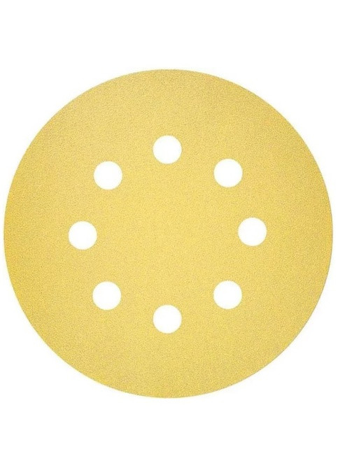 Шлифлист бумажный 2608621742 (125 мм, P100, 8 отверстий) шлифбумага шлифовальный диск (22226) Bosch (266816325)