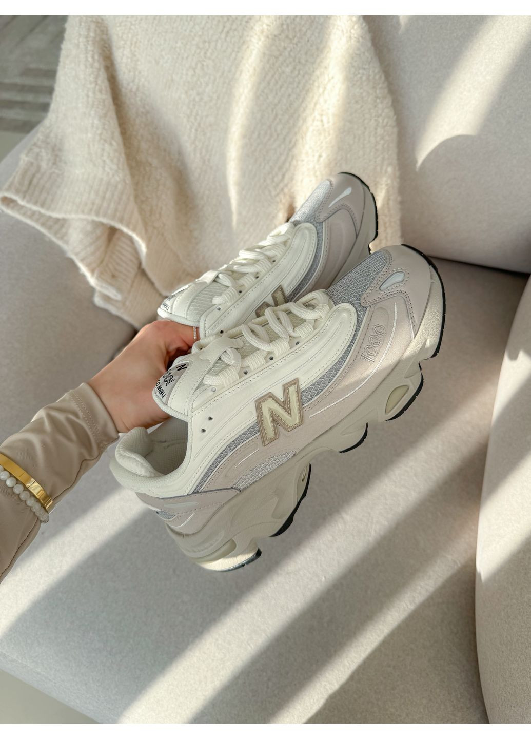 Кроссовки женские и мужские New Balance 1000 Grey White | Нью Беланс 1000 серые No Brand серые демисезоны (350879878)