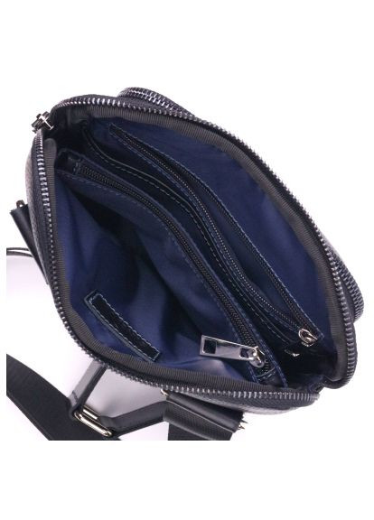 Сумка Из комбинированной натуральной кожи Черная (18720) Shvigel З комбінованої натуральної шкіри Чорна (358066412)