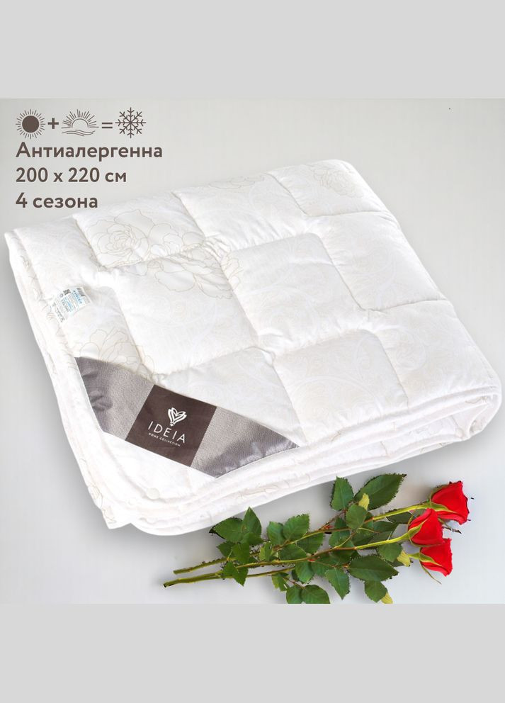 Модульное одеяло 4 сезона Air Dream (набор из двух скрепляемых одеял) 200Х220 см розы (88572*002) IDEIA (282313516)