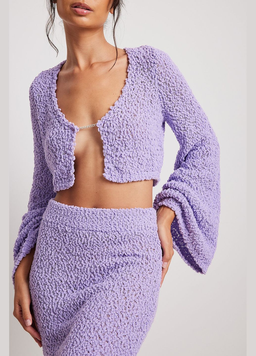 Спідниця демісезон,бузковий, NA-KD (291120343)