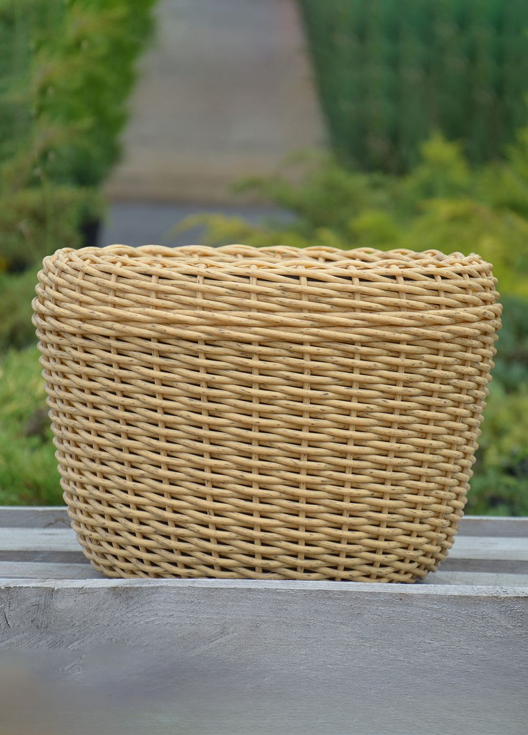 Кашпо 20 літрів (горщик для квітів та рослин),Вазон із штучного ротангу ручної роботи. Handmade (329193739)