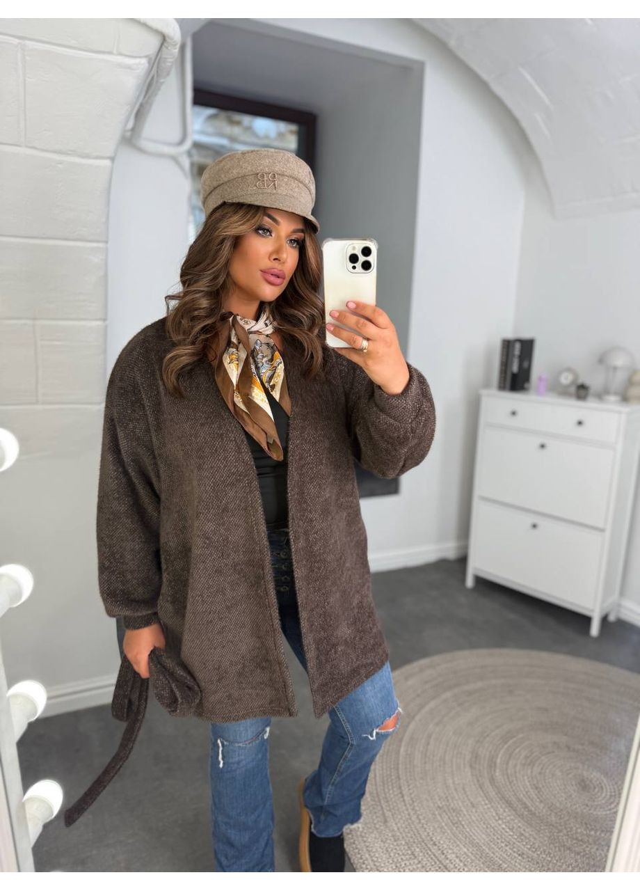 Коричневый демисезонный кардиган Україна