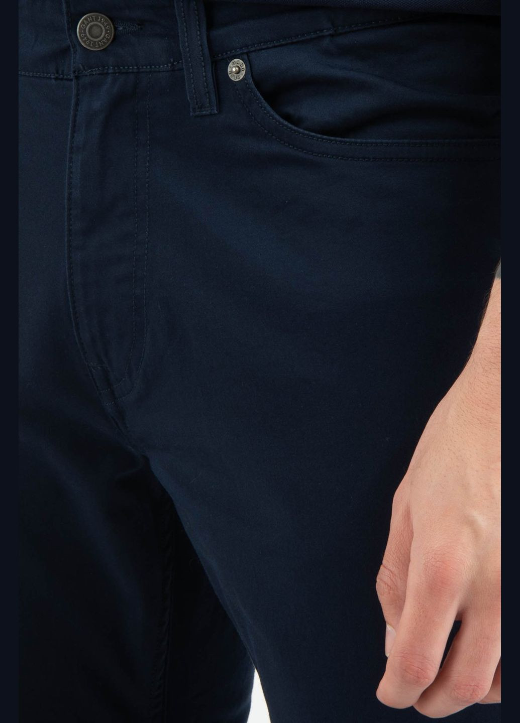 Синие кэжуал демисезонные брюки Gant