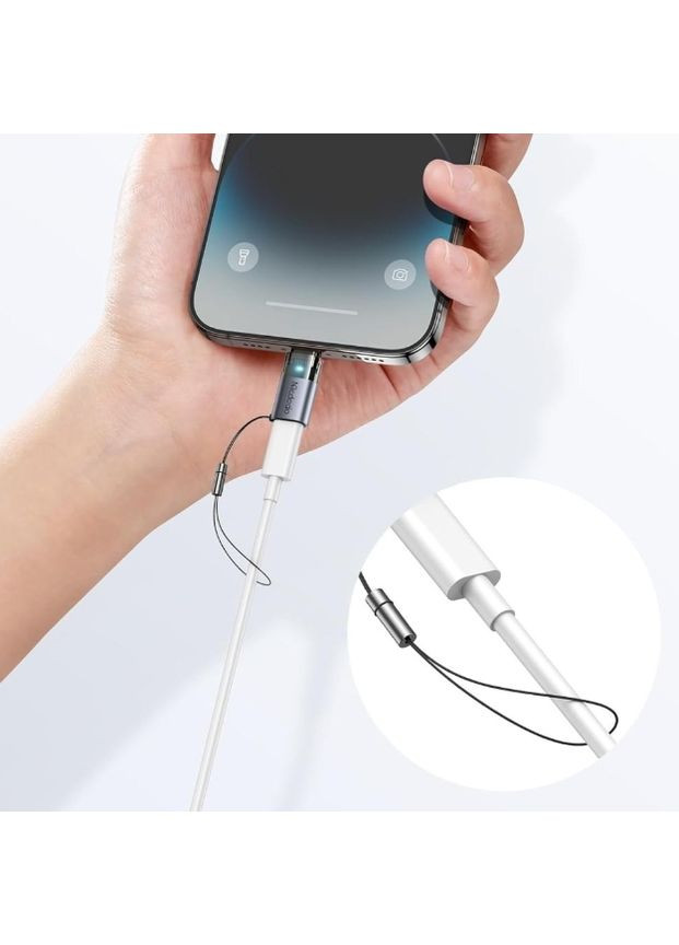 Адаптер USB-C to Lightning 60W Charging Adapter Black McDodo (359401717)