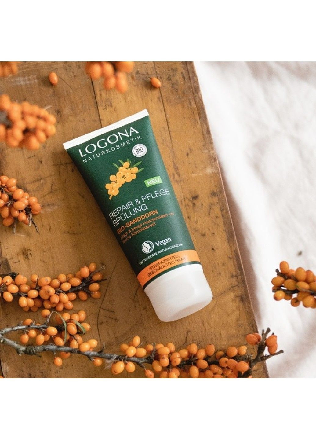 БИО-Кондиционер-реконструктор волос Облепиха 200 мл Logona (298056297)