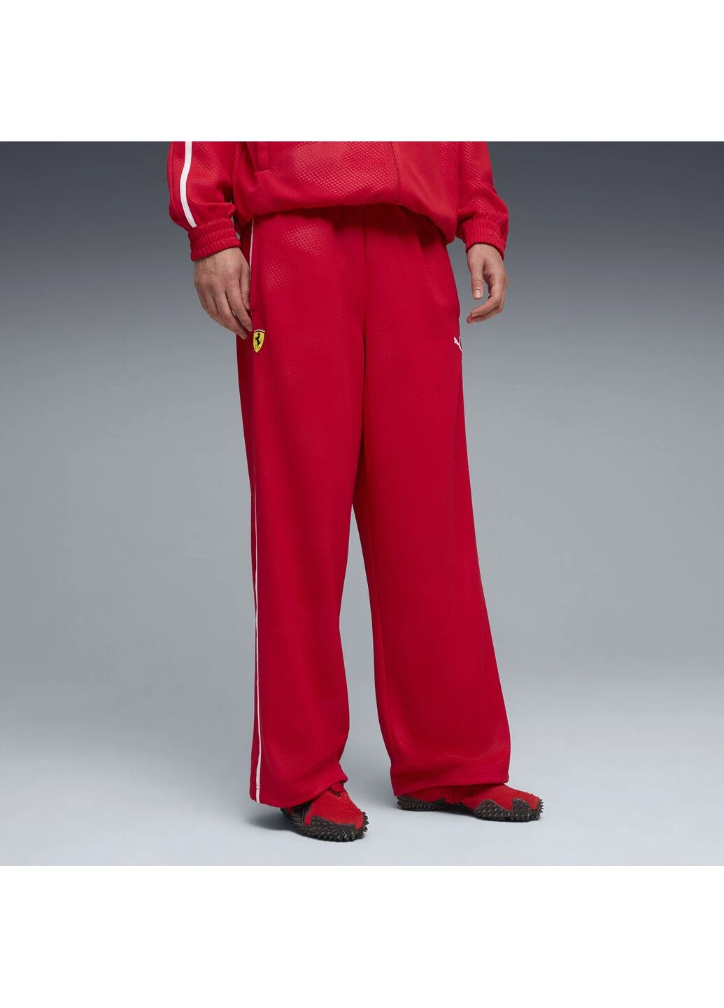 Красные спортивные демисезонные брюки Puma