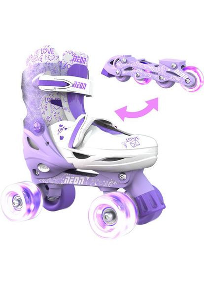 Ролики Сombo размер 34-37 Фиолетовый (NT10L4) Neon (333316814)