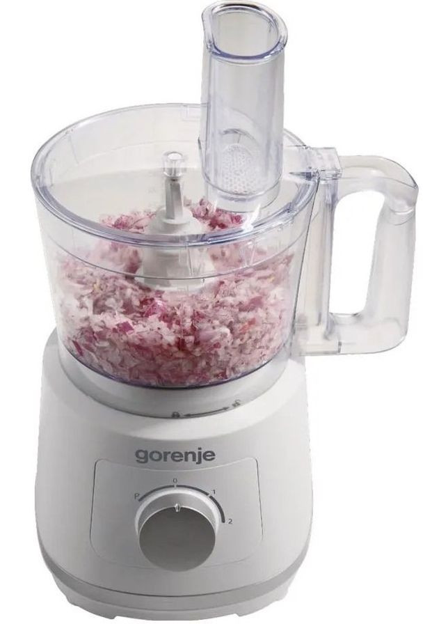 Кухонна машина, 800Вт, чаша-пластик, корпус-пластик+метал, насадок-5, білий Gorenje (314780931)