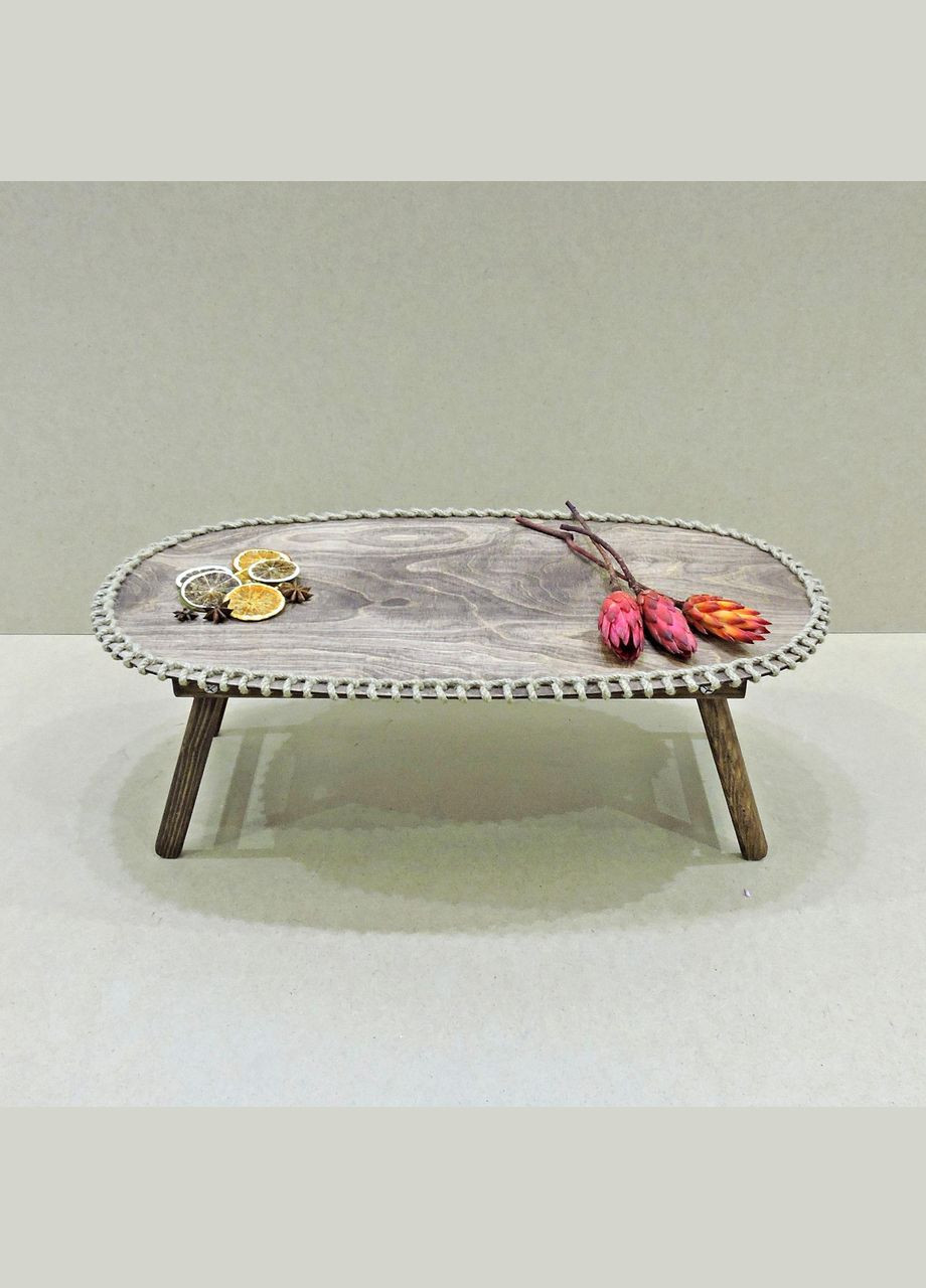 Столик-поднос для завтрака из дерева Вайоминг 03 капучино (СТП-031809) No Brand (327867156)