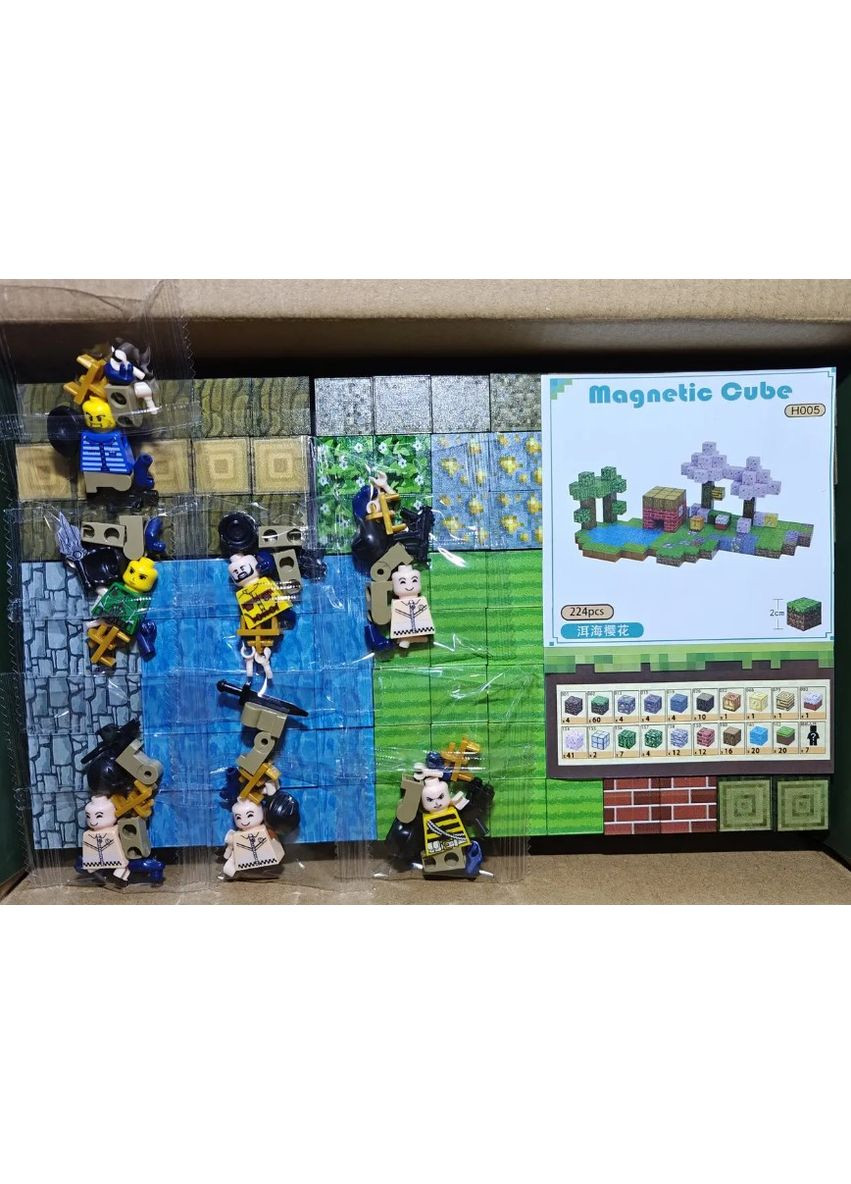 Конструктор магнітний Magnetic Cube "Сакура біля озера Ерхай" 224шт (2104618682) No Brand (357209810)