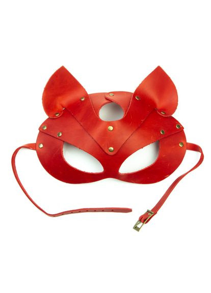 Премиум маска кошечки, натуральная кожа, красная, подарочная упаковка LOVECRAFT (303883277)