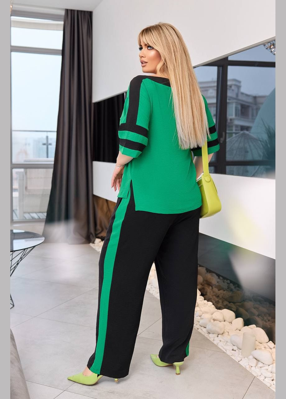 Женский костюм-двойка цвет зеленый р.50/52 453244 New Trend (286772027)
