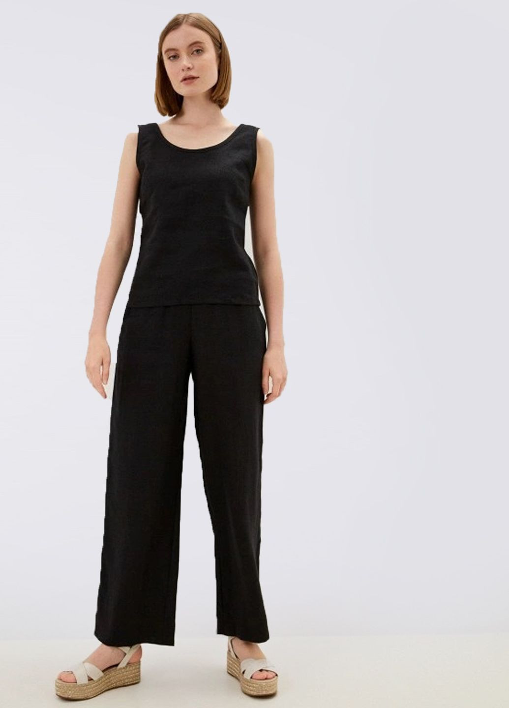 Топ з відкритою спиною з льоном Egostyle (292552661)