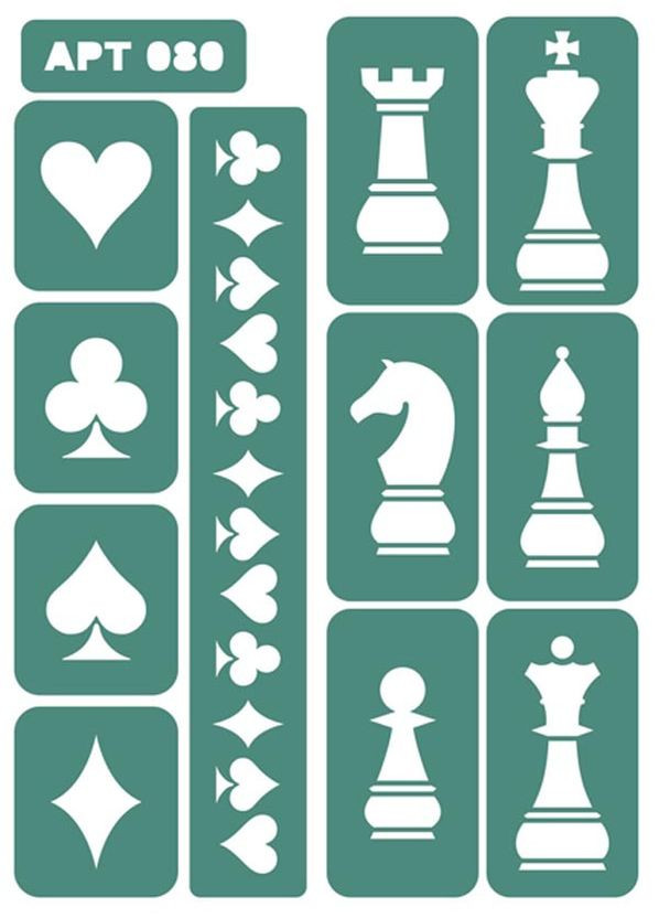 Трафарет многоразовый самоклеющийся №80 14 х 19 см (TR080) No Brand (369665084)