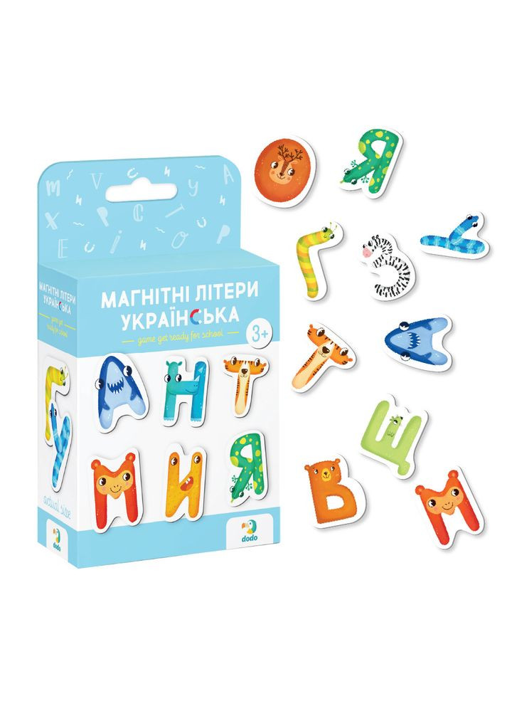 Магнитная игра "Мой первый украинский магнитный алфавит" Магнитные украинские буквы Dodo (338425621)