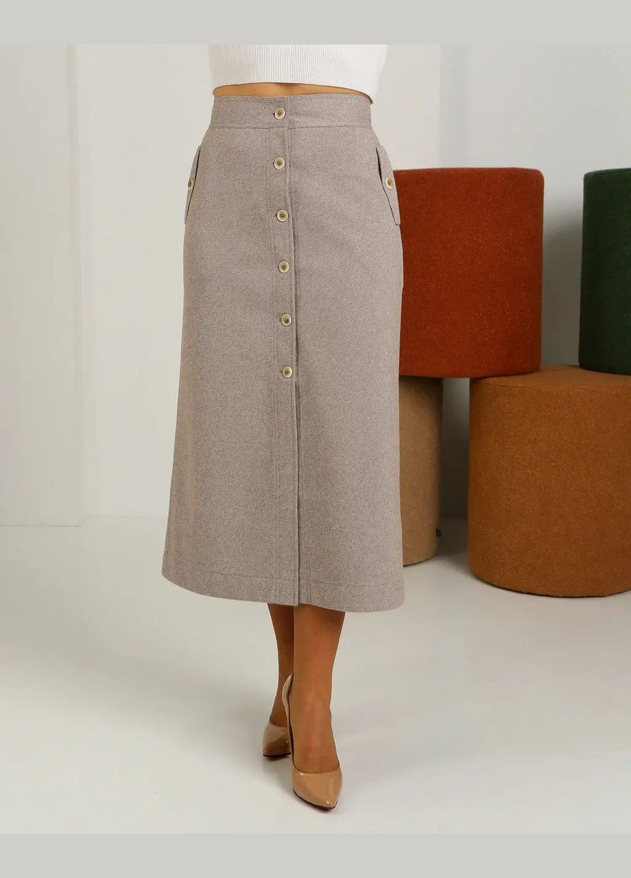 Жіноча тепла спідниця 987ЕМ чорна No Brand (314696288)