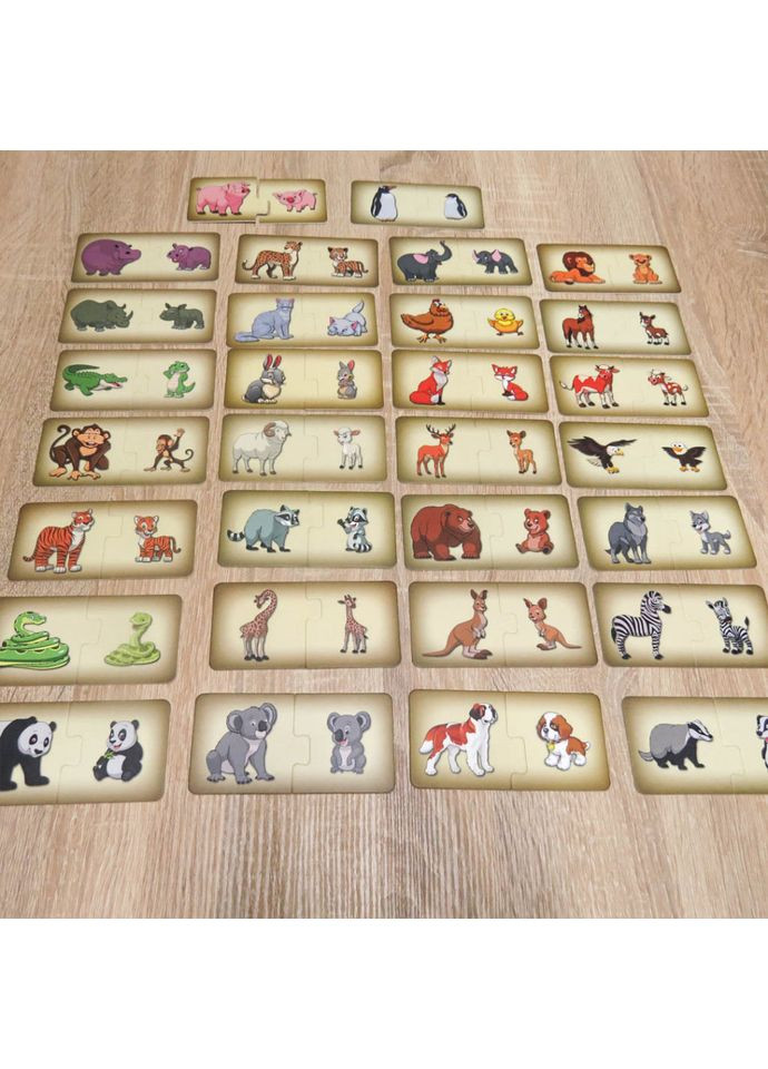 Настольная игра "Чей малыш" 0451 из 30 карточек с картинками. Artos Games (365641729)