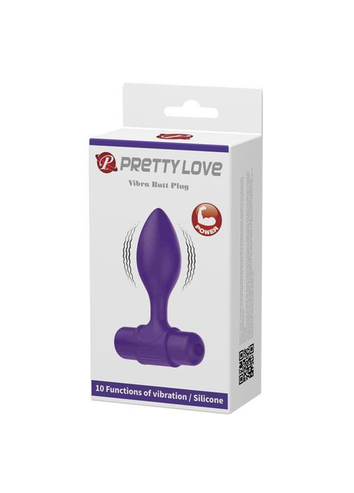 Анальна пробка Vibra Butt Plug Purple - CherryLove Pretty Love (329152775)