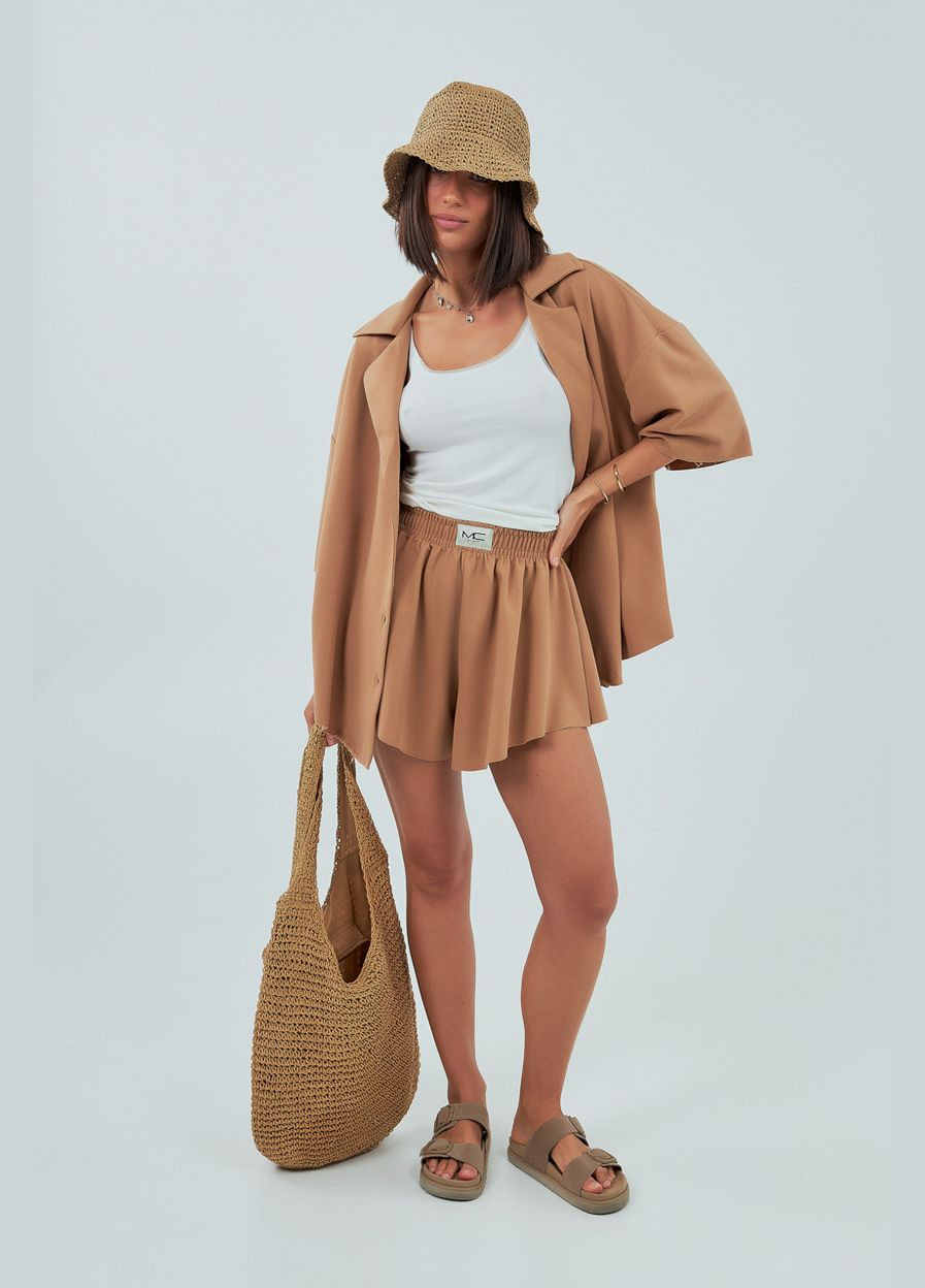 Трикотажний костюм з шортами та сорочкою Lurex (339433450)