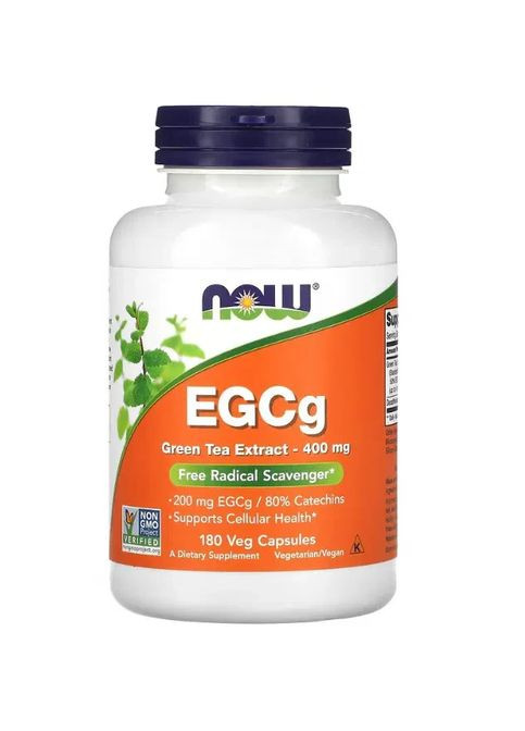 Экстракт зеленого чая (Green Tea Extract EGCg) 400 мг 180 капсул Now Foods (364357468)
