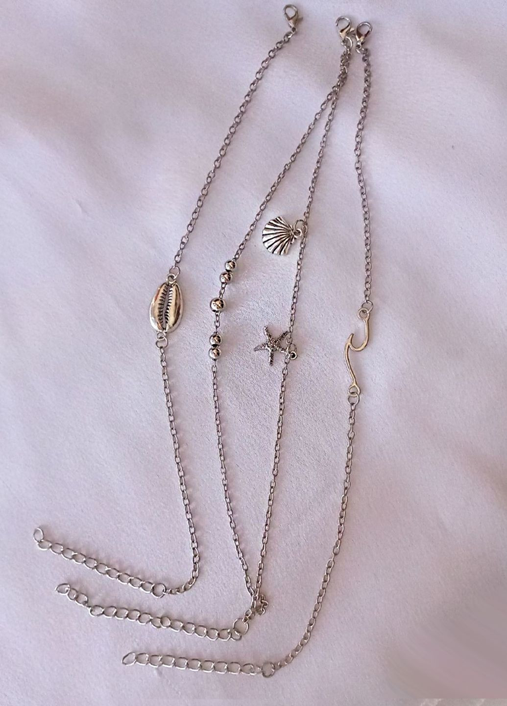 Браслет многослойный на ногу-анклет "Sea and Beach" Анна Ясеницька (328089311)