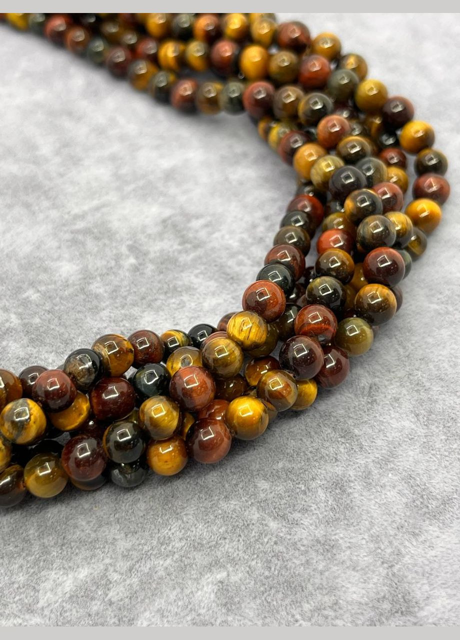 Заготовки тигрове око 6 мм 40 см No Brand (311678163)