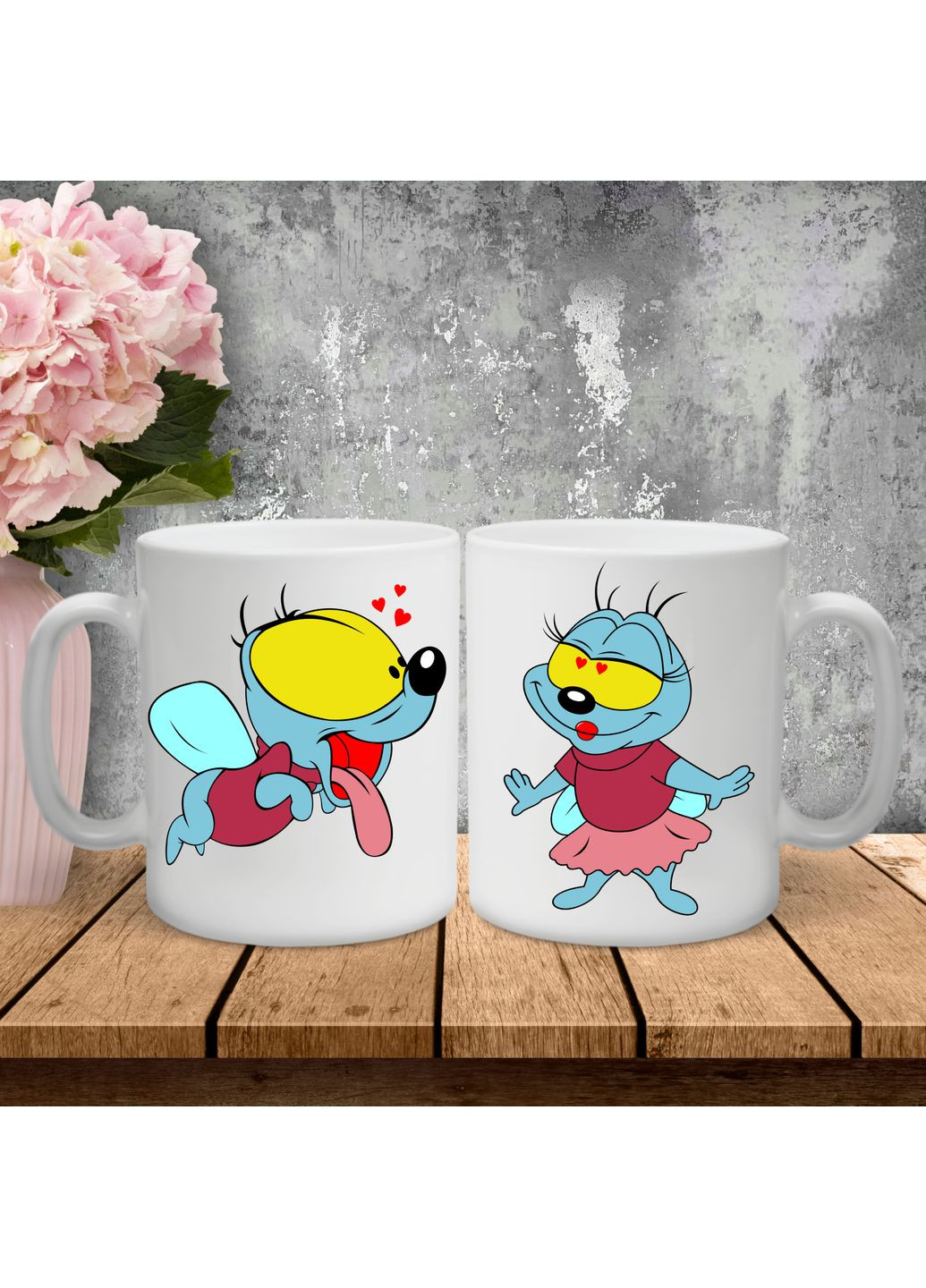 Парні чашки з принтом - Вжик! Hand Made (361264627)