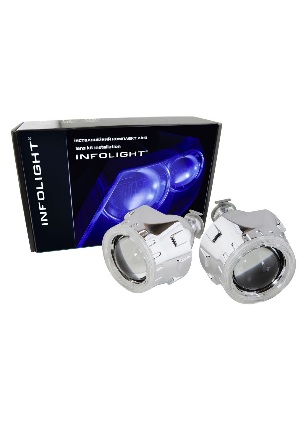 Ксеноновые линзы G5 тип 2 CCFL газоразрядные ангельские глаза Infolight (360562447)