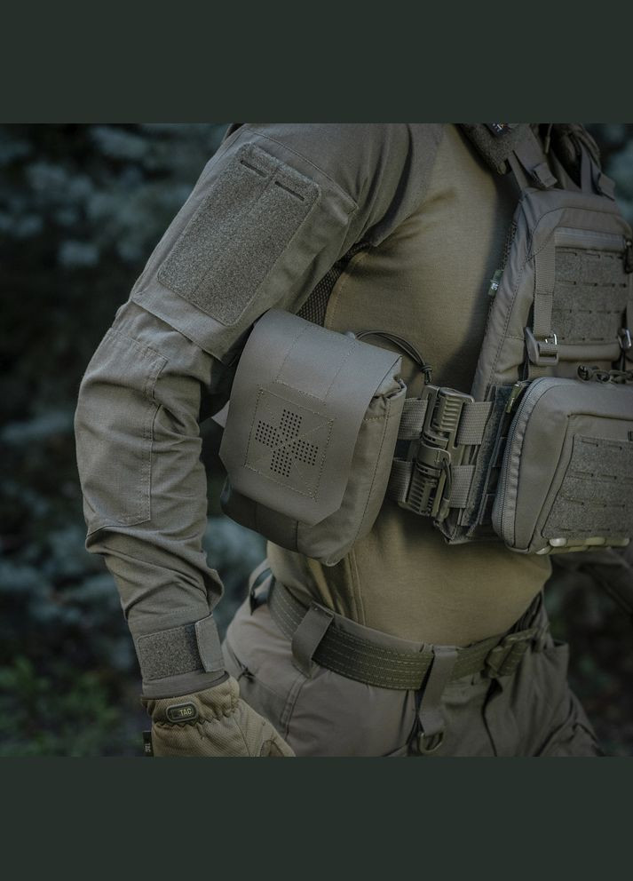 Подсумок медицинский вертикальный Large Elite Ranger Green M-TAC (315339317)