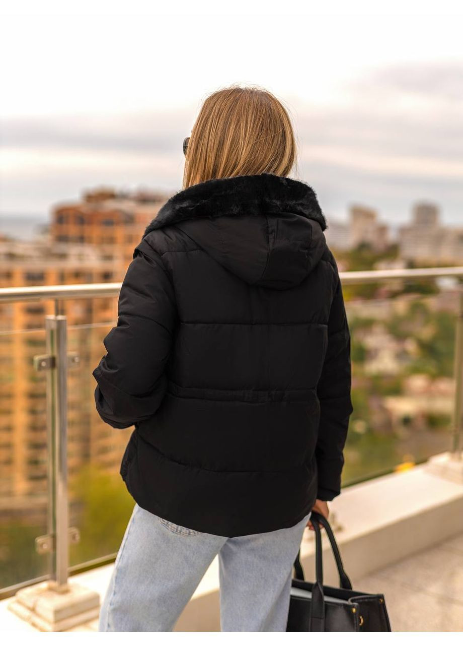 Чорна зимня куртка куртка-трансформер Україна Your style