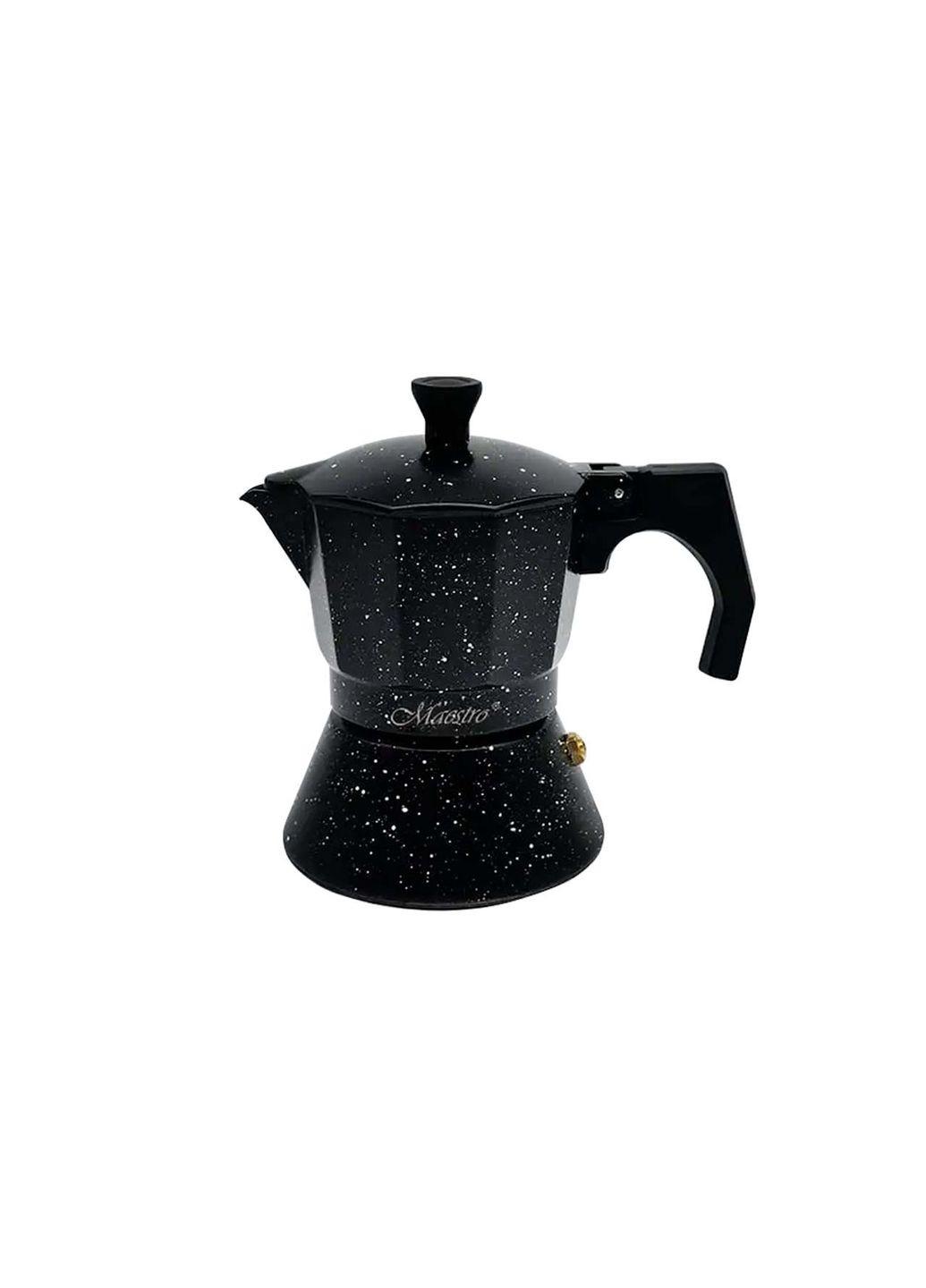Гейзерна кавоварка 150 мл алюмінієва для індукційних плит на 3 чашки кави Maestro (332985950)