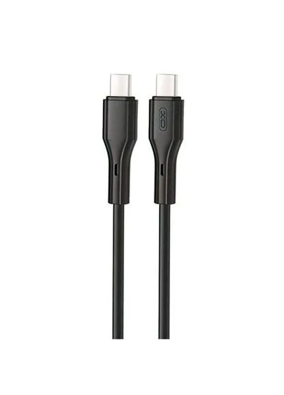 Кабель PD Type-C to Type-C 60W 1m Black (200096305) XO NBQ231B (402652588)